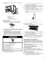 Preview for 9 page of Whirlpool  GW397LXUS Installation Instructions Manual