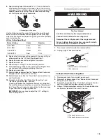 Preview for 15 page of Whirlpool  GW397LXUS Installation Instructions Manual