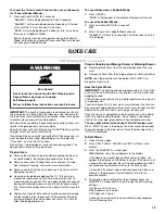 Preview for 15 page of Whirlpool  GW399LXUQ Use & Care Manual