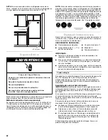 Предварительный просмотр 22 страницы Whirlpool GX2FHDXVD - 22 cu. Ft. Refrigerator User Instructions