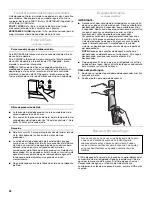 Предварительный просмотр 32 страницы Whirlpool GX2FHDXVD - 22 cu. Ft. Refrigerator User Instructions