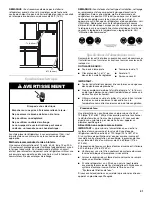 Предварительный просмотр 41 страницы Whirlpool GX2FHDXVD - 22 cu. Ft. Refrigerator User Instructions