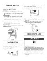 Предварительный просмотр 17 страницы Whirlpool GX5FHDXTB00 Use & Care Manual