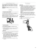 Preview for 13 page of Whirlpool GX5FHDXVA - 24.8 cu. Ft. Bottom Mount Refrigerator User Instructions