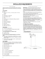 Предварительный просмотр 4 страницы Whirlpool GXW6530DXS0 Installation Instructions And Use & Care Manual