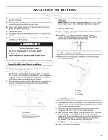 Предварительный просмотр 7 страницы Whirlpool GXW6530DXS0 Installation Instructions And Use & Care Manual