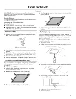 Предварительный просмотр 11 страницы Whirlpool GXW6530DXS0 Installation Instructions And Use & Care Manual