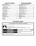 Preview for 2 page of Whirlpool  GXW7330DXS Installation Instructions And Use & Care Manual