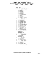 Preview for 6 page of Whirlpool GY396LXPB02 Parts List