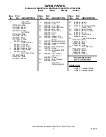 Предварительный просмотр 4 страницы Whirlpool GY398LXPB00 Parts List