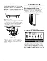 Preview for 8 page of Whirlpool  GZ25FSRXYY Refrigerator Use & Care Manual