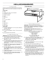 Предварительный просмотр 4 страницы Whirlpool GZ5730XR Series Installation Instructions And Use And Care Manual