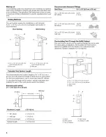 Предварительный просмотр 6 страницы Whirlpool GZ7730XGS1 Installation Instructions And Use & Care Manual