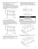 Предварительный просмотр 9 страницы Whirlpool GZ7730XGS1 Installation Instructions And Use & Care Manual