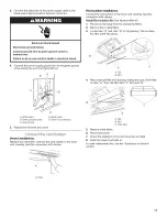 Предварительный просмотр 11 страницы Whirlpool GZ7730XGS1 Installation Instructions And Use & Care Manual