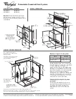 Whirlpool GZ7930XG Dimension Manual preview