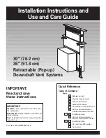 Whirlpool GZ7930XGS0 Installation Instructions And Use And Care Manual предпросмотр