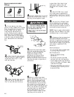 Preview for 10 page of Whirlpool GZ7930XGS0 Installation Instructions And Use And Care Manual