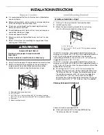 Preview for 7 page of Whirlpool GZ9736XSSDISC Installation Instructions And Use & Care Manual