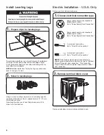 Preview for 8 page of Whirlpool HybridCare WED9290FW Installation Instructions Manual