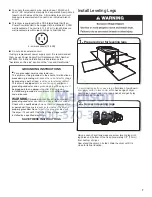 Предварительный просмотр 7 страницы Whirlpool HybridCare WED99HEDW Installation Instructions Manual