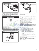 Предварительный просмотр 15 страницы Whirlpool HybridCare WED99HEDW Installation Instructions Manual