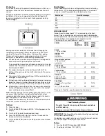 Preview for 8 page of Whirlpool IBD550P Use & Care Manual