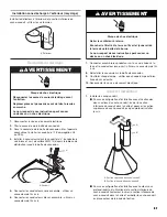 Предварительный просмотр 21 страницы Whirlpool IH7302RS0 Installation Instructions And Use And Care Manual