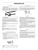 Preview for 14 page of Whirlpool Ikea IUD4000R Use And Care Manual