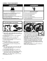 Предварительный просмотр 6 страницы Whirlpool ITW4971EW0 Use And Care Manual