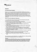 Preview for 4 page of Whirlpool K20 Instructions For Use And Installation