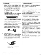 Предварительный просмотр 17 страницы Whirlpool KGCC506RWW Installation Instructions Manual