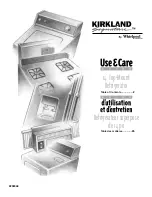 Whirlpool Kirkland Signature ST14CKCHW00 Use & Care Manual preview