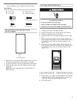 Preview for 9 page of Whirlpool KUID308HPS Installation Instructions Manual