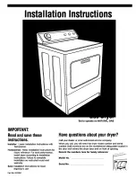 Предварительный просмотр 1 страницы Whirlpool L0412123 Installation Instructions Manual