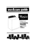 Whirlpool LA3300XS Use & Care Manual предпросмотр