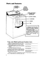 Предварительный просмотр 2 страницы Whirlpool LA3400XP Use & Care Manual