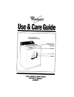 Предварительный просмотр 1 страницы Whirlpool LA3400XT Use & Care Manual