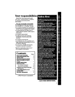 Preview for 3 page of Whirlpool LA4400XS Use & Care Manual