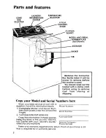 Предварительный просмотр 2 страницы Whirlpool LA5000XP Use And Care Manual