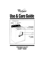 Предварительный просмотр 1 страницы Whirlpool LA5200XT Use And Care Manual