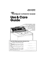 Предварительный просмотр 1 страницы Whirlpool LA5300XK Use And Care Manual