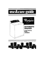 Whirlpool LA5430XS Use & Care Manual preview