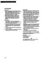 Preview for 48 page of Whirlpool LA543OXP Use And Care Manual