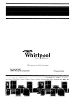 Предварительный просмотр 16 страницы Whirlpool LA5550XP Use & Care Manual