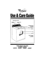 Предварительный просмотр 1 страницы Whirlpool LA5578XT Use And Care Manual