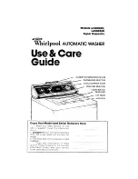 Whirlpool LA5800XK Use & Care Manual preview