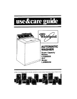 Whirlpool LA5800XM Use & Care Manual preview