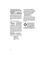 Preview for 14 page of Whirlpool LA5800XM Use & Care Manual