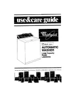 Предварительный просмотр 1 страницы Whirlpool LA6000XS Use & Care Manual